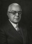 Portrait of Sir Sultan Muhammad Shah Aga Khan III, 48th Ismaili Imam whose reign of 72 years was the longest in Ismaili history.